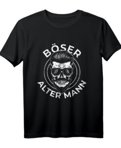 Böser Alter Mann Vater Opa T-Shirt - Lustiges Geschenk für Weihnachten & Geburtstag für alte Männer mit Bart