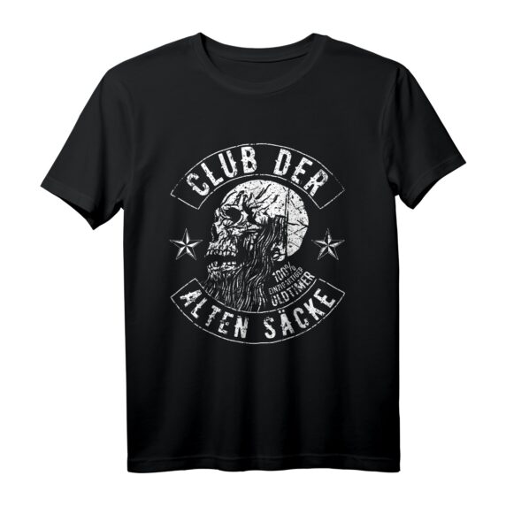 Club der alten Säcke Männer Motorrad T-Shirt  Lustiges Geburtstagsgeschenk für Papa, Opa & Onkel im Biker Look