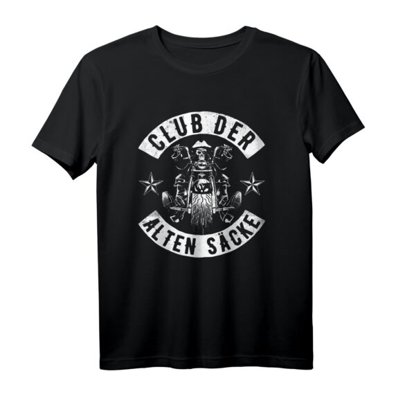 Club der alten Säcke Männer Motorrad T-Shirt  Lustiges Geburtstagsgeschenk für Papa, Opa & Onkel zum 30., 40., 50., 60., 70. oder 80. Geburtstag