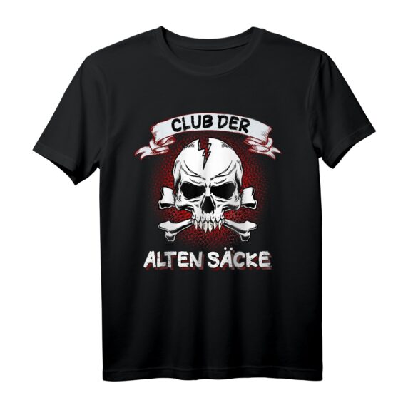 Club der alten Säcke T-Shirt  Lustiges Motorrad Geschenk für Opa, Rentner, Vater & Ehemann mit sarkastischem Spruch