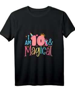 Einhorn T-Shirt zum 10. Geburtstag - Magisches Design für den besonderen Tag eines zehnjährigen Kindes