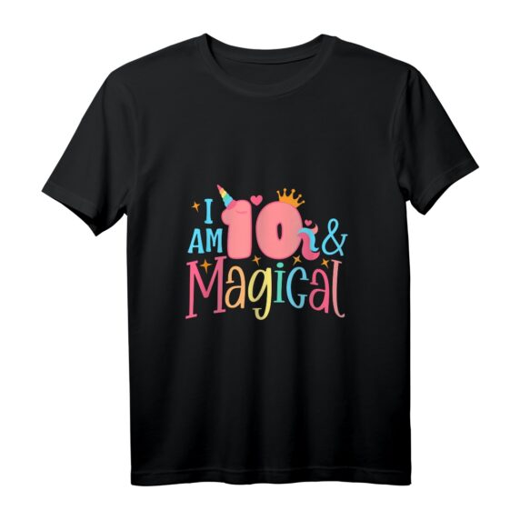 Einhorn T-Shirt zum 10. Geburtstag - Magisches Design für den besonderen Tag eines zehnjährigen Kindes