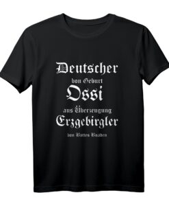 Erzgebirge Sachsen Aue Bergbau Alt Deutsch Motiv T-Shirt  Heimatverbundenes Geschenk für Sachsen, Bergleute & Ostdeutsche