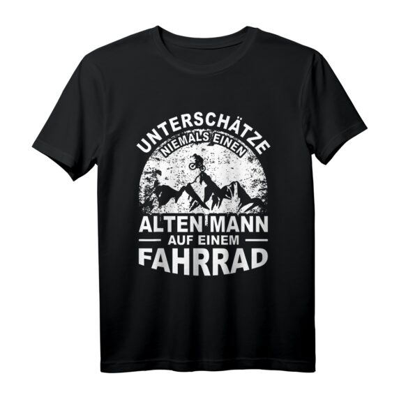 Fahrrad Fahren Radfahrer Alter Mann T-Shirt  Perfektes Radfahrer Outfit für Rentner, Mountainbiker & Radsportfans
