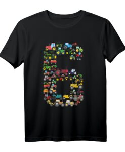 Fun Kinder 6. Geburtstag Bauernhof-Traktor T-Shirt  Perfektes Geschenk für 6-Jährige Kinder, Jungen & Mädchen, mit Bauernhof- und Traktor-Design