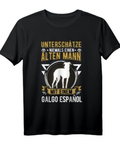 Galgo Español Alter Mann Spanischer Windhund T-Shirt  Perfekt für Windhundbesitzer, Züchter & Liebhaber