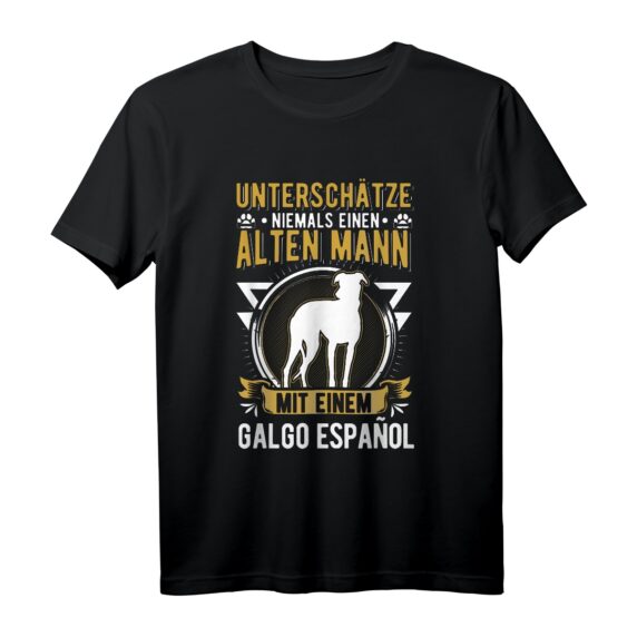 Galgo Español Alter Mann Spanischer Windhund T-Shirt  Perfekt für Windhundbesitzer, Züchter & Liebhaber