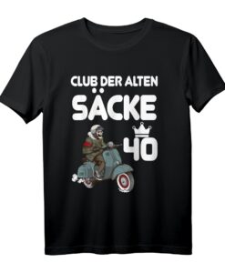 Herren Club der alten Säcke | Herren 40. Geburtstag Geschenk T-Shirt - Klassisch und humorvoll