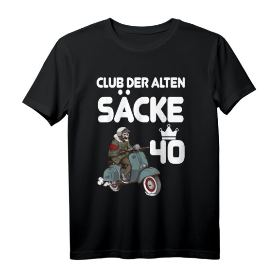 Herren Club der alten Säcke | Herren 40. Geburtstag Geschenk T-Shirt - Klassisch und humorvoll