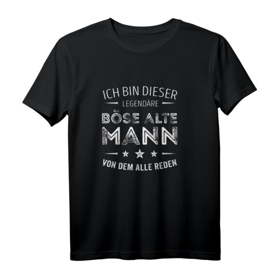 Ich bin dieser legendäre böse alte Mann von dem alle reden - Lustiges Sarkastisches Langarmshirt für Männer
