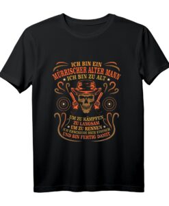 Ich Bin Ein Mürrischer Alter Mann Sportschütze Schießen T-Shirt - Lustiges Geschenk für Schützenverein & Schützenfest