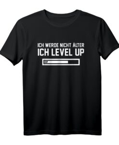 Ich werde nicht älter, ich level up T-Shirt  Lustiges Gaming Geburtstags-Shirt für Jungs & Mädchen, Zocker & Gamer