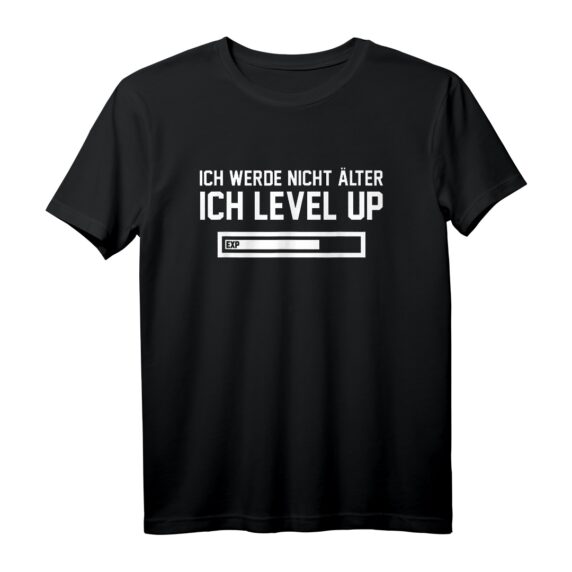 Ich werde nicht älter, ich level up T-Shirt  Lustiges Gaming Geburtstags-Shirt für Jungs & Mädchen, Zocker & Gamer