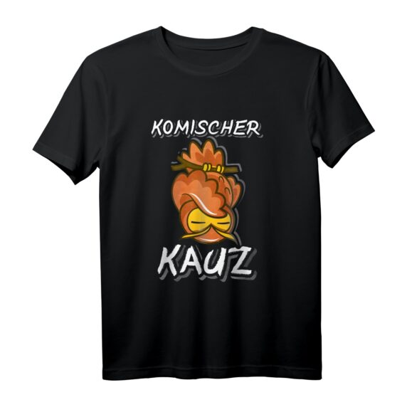 Komischer Kauz Alter Mann Opa Papa Eule T-Shirt - Lustiges Geschenk für Papa, Opa & Freunde mit schwarzem Humor