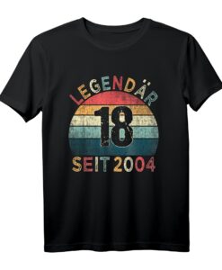 Legendär seit 2004 - 18. Geburtstag T-Shirt für Jungen und Mädchen, Geschenkidee für den Jahrgang 2004