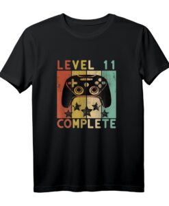 Level 11 Complete 11. Geburtstag Shirt für Jungen - Gaming T-Shirt Geschenk für Videospiel-Fans und Geburtstagsfeier