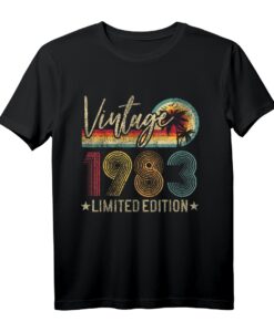 Limitierte Auflage 1983 40. Geburtstag Vintage T-Shirt  Lustiges Retro-Jubiläums-Shirt für Männer und Frauen