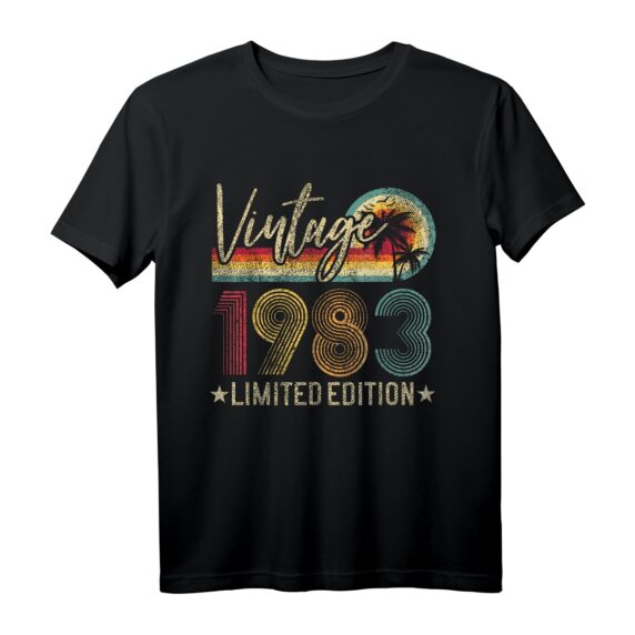 Limitierte Auflage 1983 40. Geburtstag Vintage T-Shirt  Lustiges Retro-Jubiläums-Shirt für Männer und Frauen