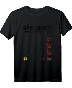 Lustiges 25. Geburtstag Gästebuch T-Shirt  Coole Partyidee für das Geburtstagskind mit Unterschriften-Design