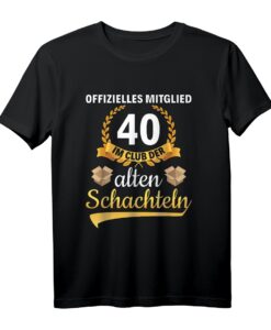Lustiges 40. Geburtstag Geschenk für Frauen  Club der alten Schachteln T-Shirt im Alter Sack Stil, perfekt für den 40. Geburtstag & als Geschenk für Freundin