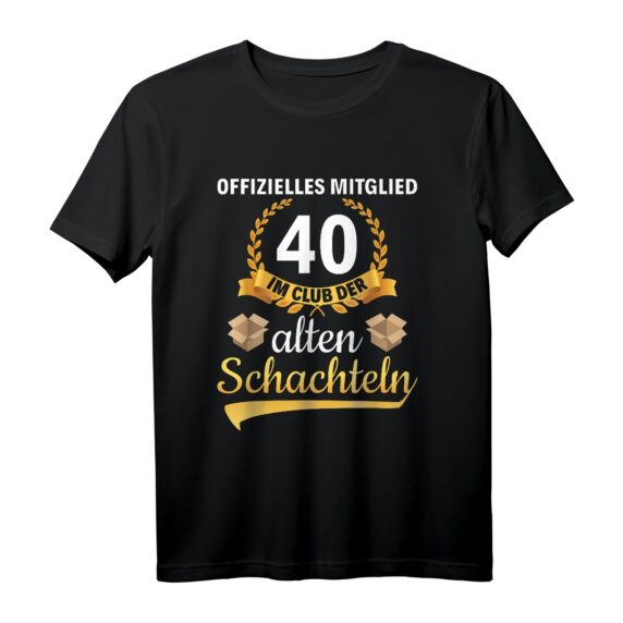Lustiges 40. Geburtstag Geschenk für Frauen  Club der alten Schachteln T-Shirt im Alter Sack Stil, perfekt für den 40. Geburtstag & als Geschenk für Freundin