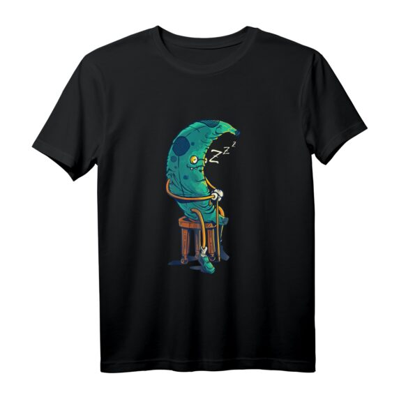 Lustiges Banane T-Shirt - Alte Banane sitzt auf dem Stuhl und schläft, perfektes Geschenk für Schlafmützen und Obstliebhaber
