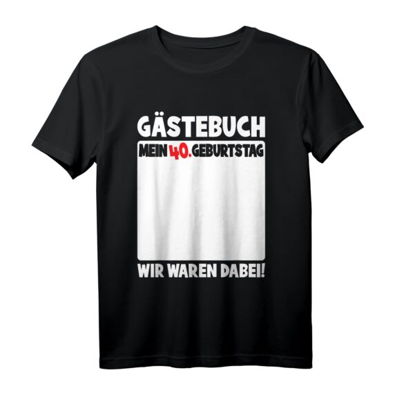 Lustiges Gästebuch zum 40. Geburtstag - Witziges Design für Frauen & Männer, perfekt für Partys & Erinnerungen