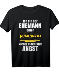 Lustiges Pfälzer Spruch T-Shirt für Ehemänner | Original mit Landesfarben in Schwarz und Gelb