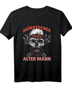 Mürrischer Alter Mann Opa Großvater T-Shirt  Lustiges Geschenk für Rentner, Weihnachten & Geburtstag