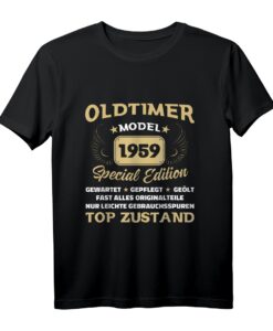 Oldtimer Model Jahrgang 1959 Special Edition Herren lustiges T-Shirt  Vintage Retro Geschenk für Oldtimer-Fans & Geburtstagsjubiläum