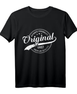 Original Seit 1957 63. Geburtstag T-Shirt  Retro Vintage Geschenk für 63 Jahre alte Männer und Frauen, Geburtstagsgeschenk für den Jahrgang 1957
