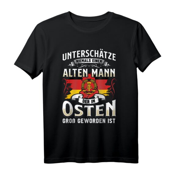 Ossi Geschenk Männer Frauen Ostdeutschland NVA DDR T-Shirt  Nostalgisches Ostdeutschland Shirt für DDR-Bürger, Ost-Identität & Jugendweihe