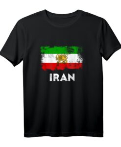 Persia Flagge T-Shirt mit Löwe und Sonne - Patriotisches Design für Iran-Fans und Menschen mit persischer Herkunft