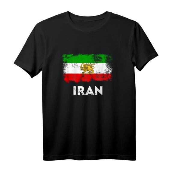 Persia Flagge T-Shirt mit Löwe und Sonne - Patriotisches Design für Iran-Fans und Menschen mit persischer Herkunft