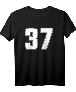 Personalisierte Trikot Nummer 37  Siebenunddreißig Jahre alt T-Shirt für Geburtstage, Jubiläen & Sportfans