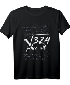 Quadratwurzel 324 = 18 Jahre Alt - Lustiges Geburtstag Geschenk T-Shirt für Mathe, Physik und Wissenschafts-Fans