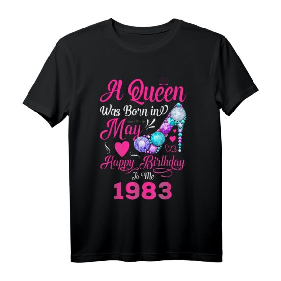 Queen Was Born In May 1983 Geburtstags T-Shirt für Frauen - Limitierte Edition, 38 Jahre alt, Perfektes Geschenk für Mai-Geborene