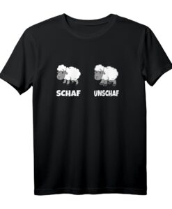 Schaf Unschaf Landwirtschaft T-Shirt  Lustiges Geschenk für Bauern, Bäuerinnen und Landwirte, ideal für das Landleben & die Arbeit auf dem Feld