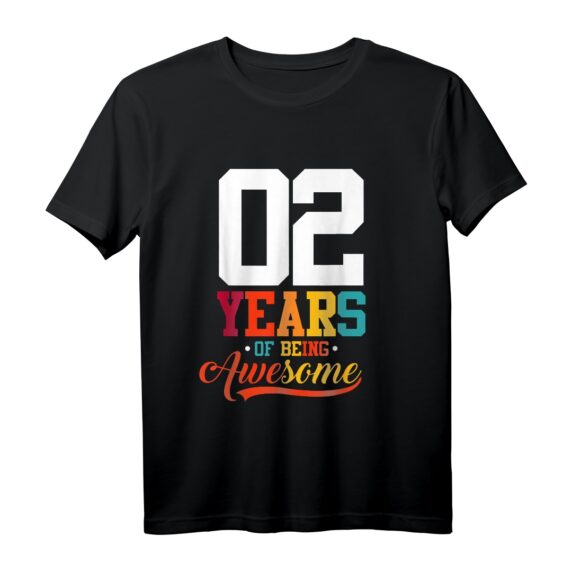 Seit 2 Jahren genial T-Shirt  Lustiges Geburtstags- oder Jahrestagsgeschenk zum 2. Geburtstag für Bruder, Schwester, Mann, Frau, Freund oder Freundin