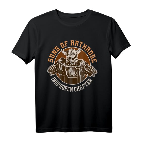 Sons of Arthrose - Ibuprofen Chapter Motorradfahrer T-Shirt für alte und junge Bike-Fans mit Humor