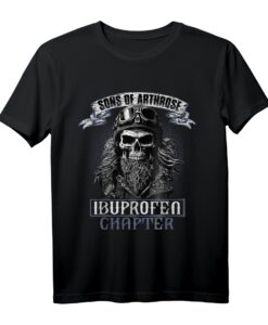 Sons of Arthrose - Ibuprofen Chapter Motorradfahrer T-Shirt für ältere Biker mit Humor