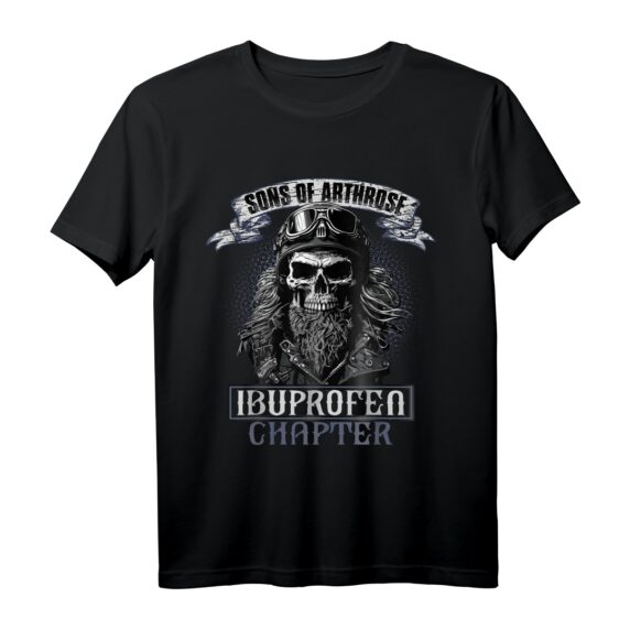 Sons of Arthrose - Ibuprofen Chapter Motorradfahrer T-Shirt für ältere Biker mit Humor