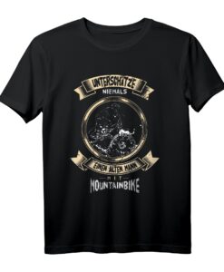 Unterschätze niemals einen alten Mann mit Mountainbike T-Shirt  Lustiges Geschenk für leidenschaftliche Radfahrer und Mountainbiker