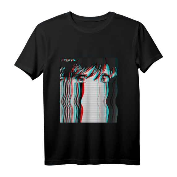 Vaporwave Aesthetic Anime Girl VHS Eboy Egirl Harajuku Lofi Langarmshirt - Edgy Geschenk für Otaku, Retro Fans & Harajuku Fashion