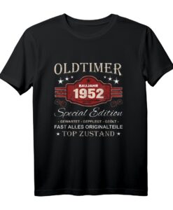 Vintage 72. Geburtstag Opa Witze Baujahr 1952 T-Shirt - Perfektes Geschenk für den coolen Opa mit Humor und Oldtimer-Fan