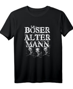 Vintage Totenkopf | Alter Mann | Böser alter Mann T-Shirt  Geschenkidee für Männer, Opa & Großvater zum Geburtstag