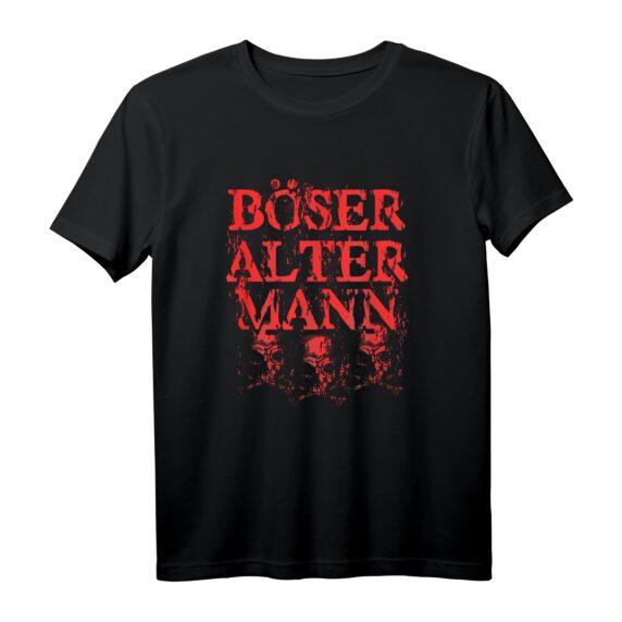Vintage Totenkopf | Alter Mann | Böser alter Mann T-Shirt  Perfektes Geschenk für Opa, Großvater & echte Kerle zum Geburtstag