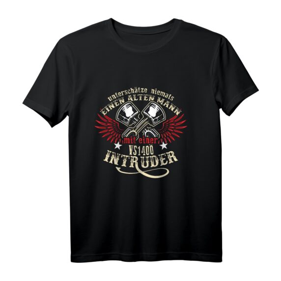 VS 1400 Intruder Tuning Zubehör Biker Langarmshirt mit Spruch für alte Männer  Humvolles Motorrad T-Shirt für Biker und Tuning-Fans
