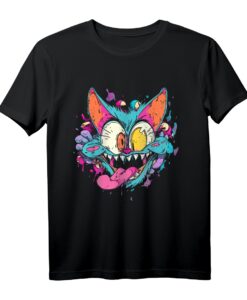 Weirdcore Dreamcore 90er Retro Funky Cat T-Shirt  Einzigartiges Streetwear-Design für alternative Modefans