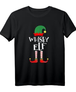 Whisky Elf Familienoutfit Partnerlook Weihnachten - Lustiges Elf T-Shirt für die ganze Familie als Alternative zu Weihnachts-Pullovern